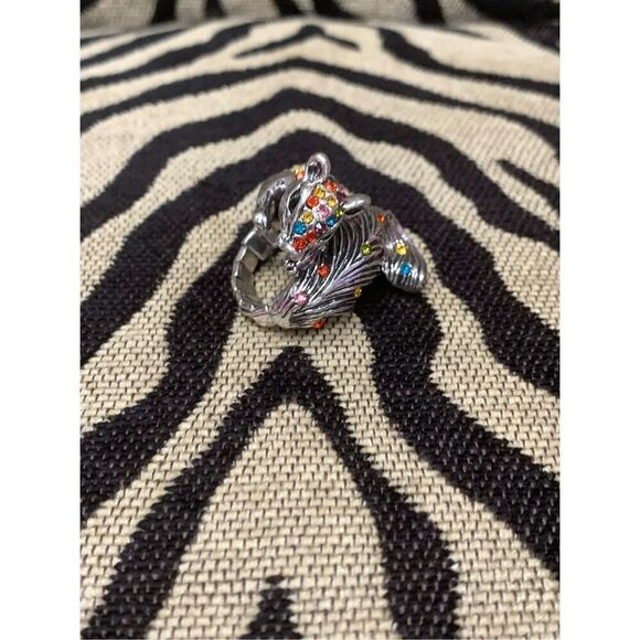 Multicolored Bling Squirrel Ring - Picture 2 of 7